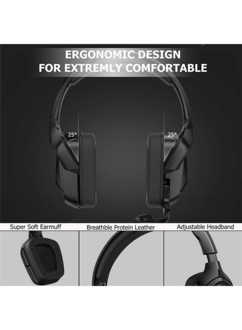 Onikuma K20 Wired RGB Gaming Headphone - Black - Image 4